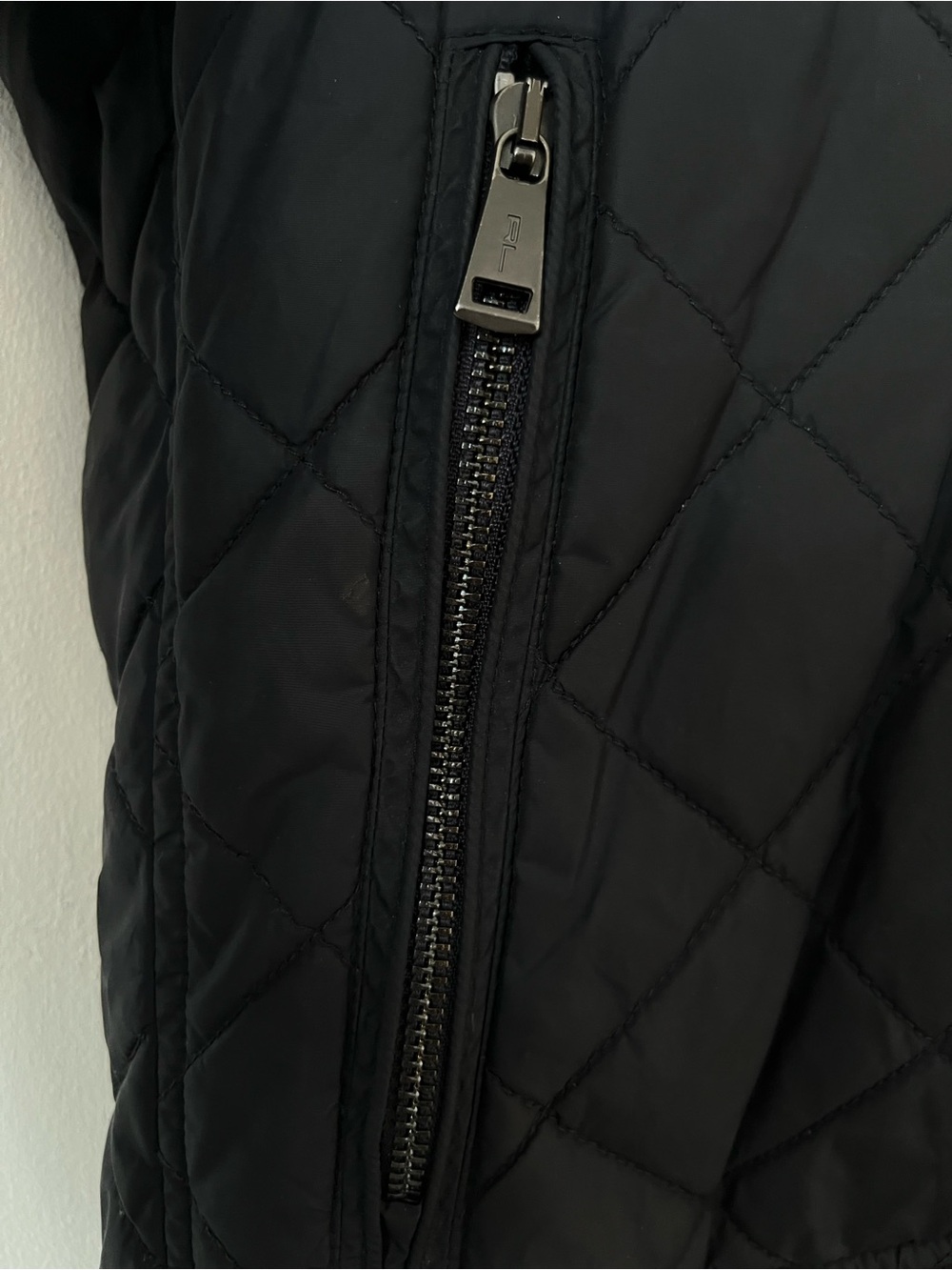 Polo by Ralph Lauren Black Quilted Bomber/Moto Jacket-XL - Picture 13 of 14